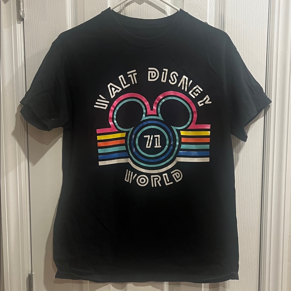 Walt Disney World Black Rainbow Logo Tee